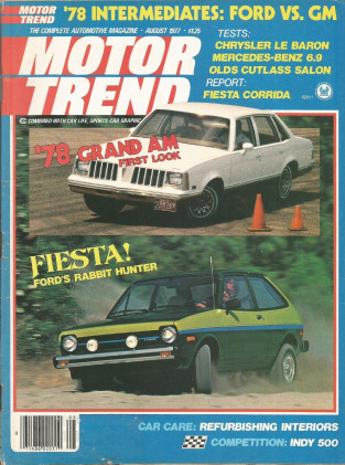 MOTOR TREND 1977 AUG - 928, 200SX TURBO, TR7, ELF P34